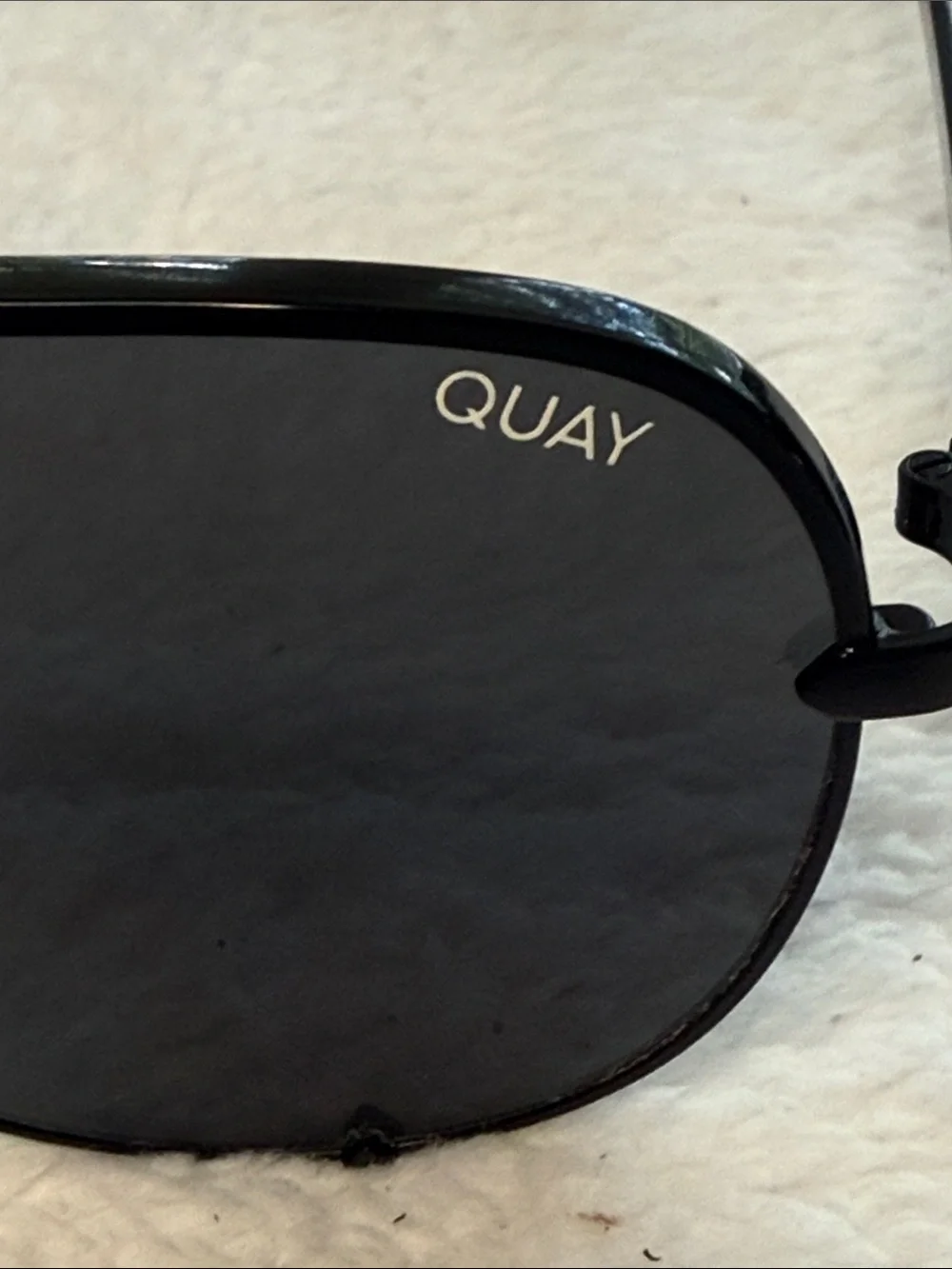 Quay High Key Black Aviator Sunglasses